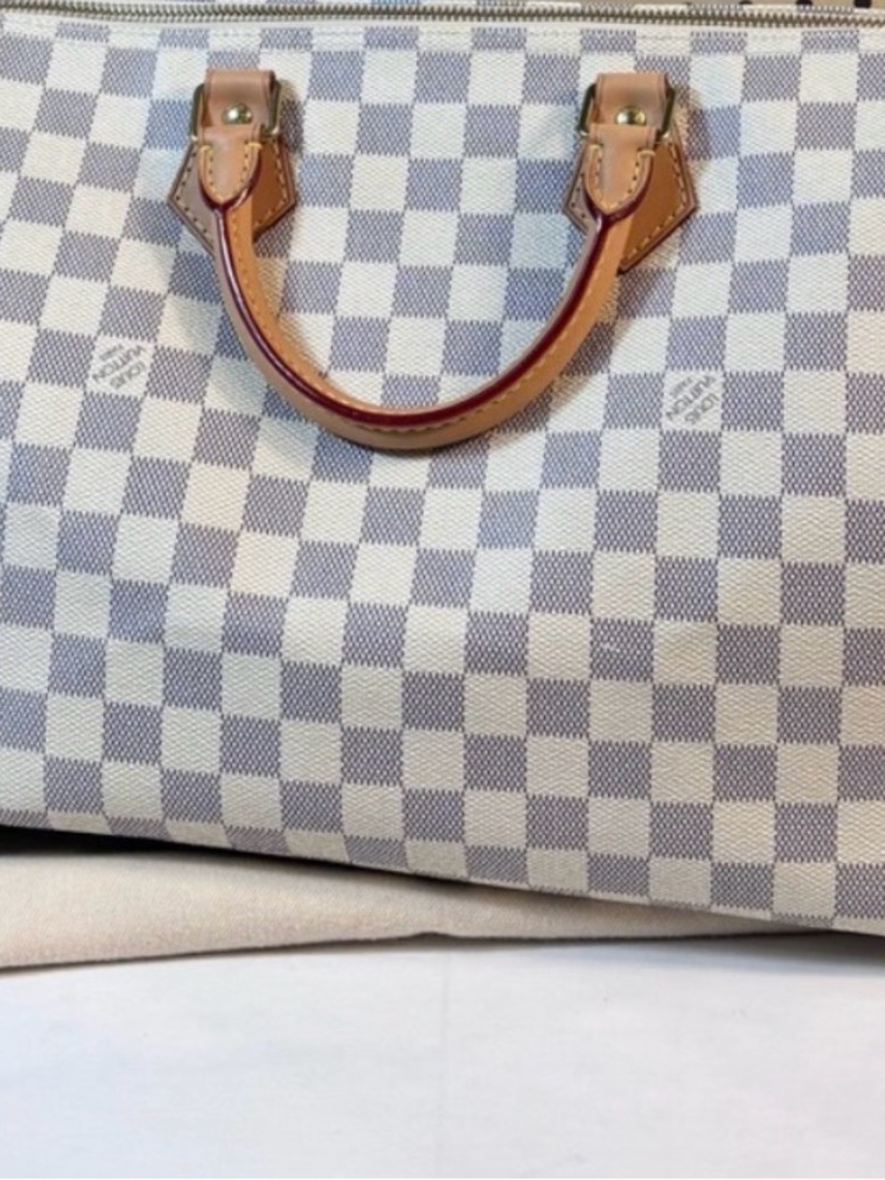 Louis Vuitton Speedy 35 Damier Azur with lock, 2 keys and dustbag